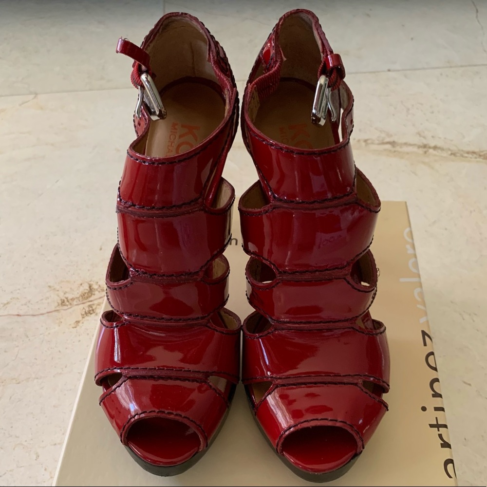 Michael Kors Runway red patent leather. Size 8-1/2